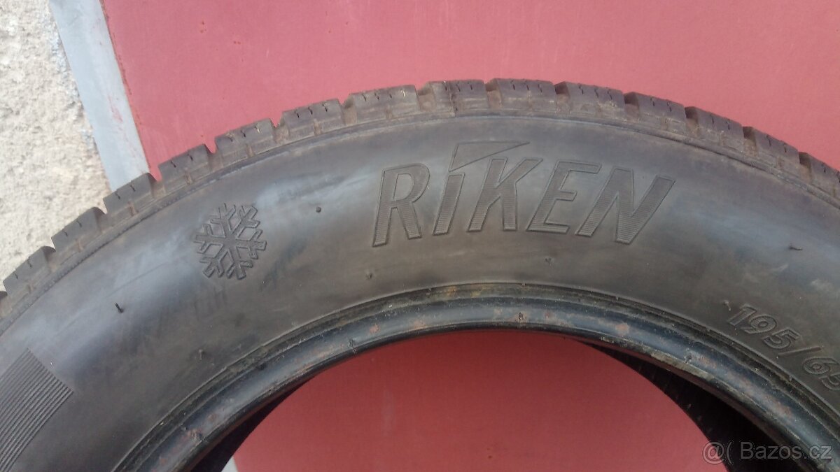 195/65R15 RIKEN, zimní, 6.5 - 7mm. - 5