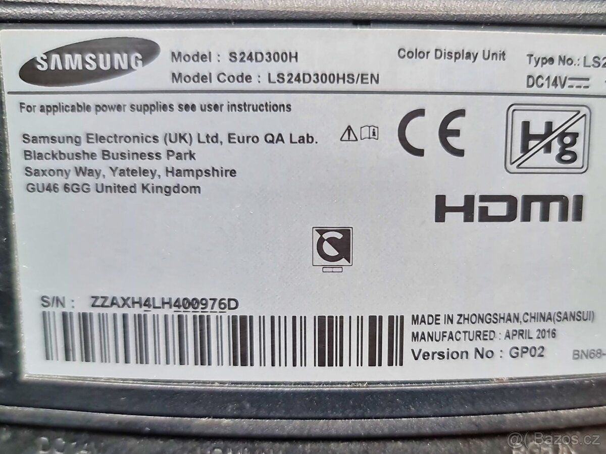 Samsung S24D300H, Full HD + nové repr. Genius - 5