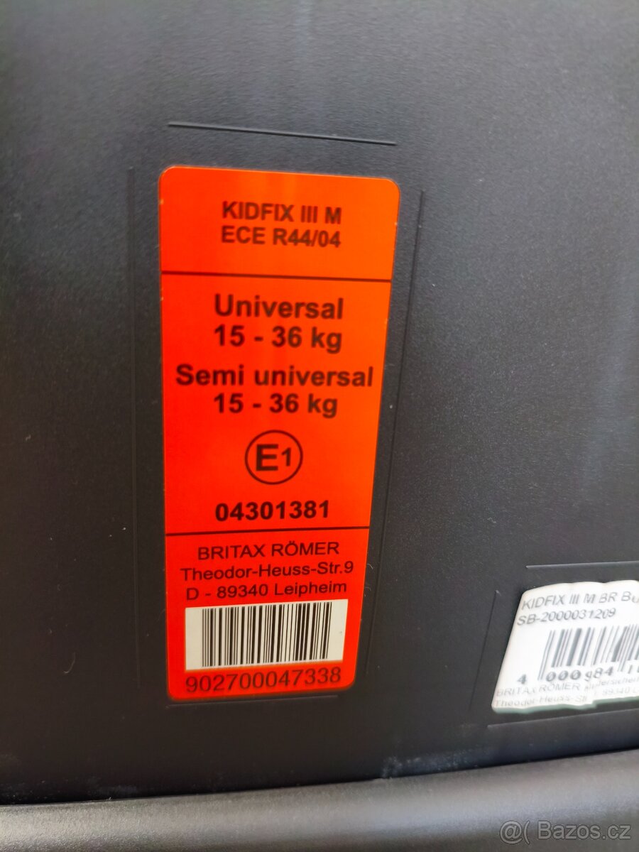 Autosedačka Britax Römer 15-36kg isofix. - 5