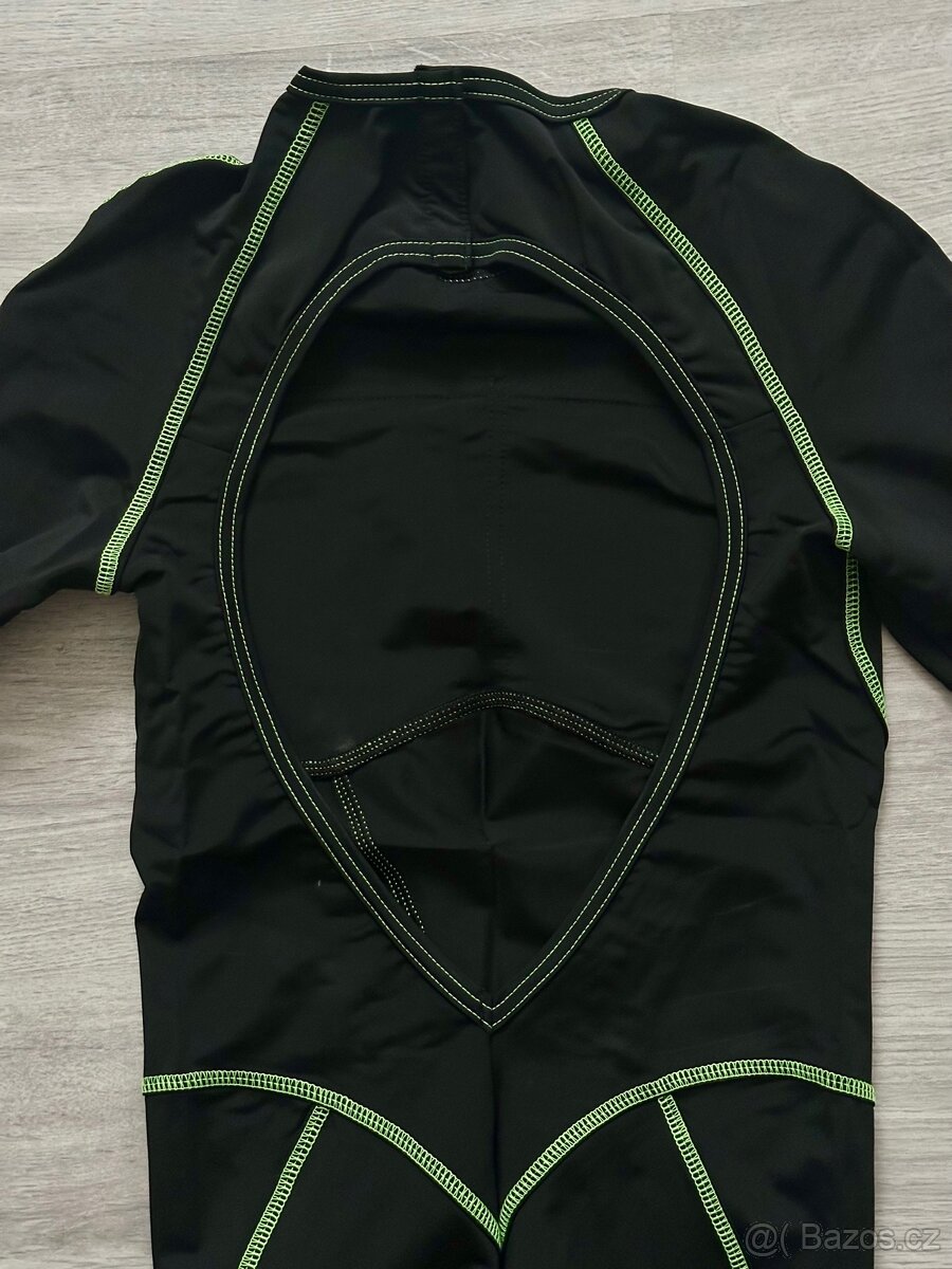 černý prošívaný overal, vel S - 5