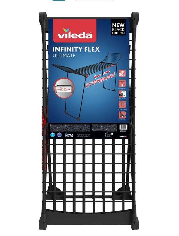 Sušák VILEDA Infinity Flex Black Edition 30 m - 5