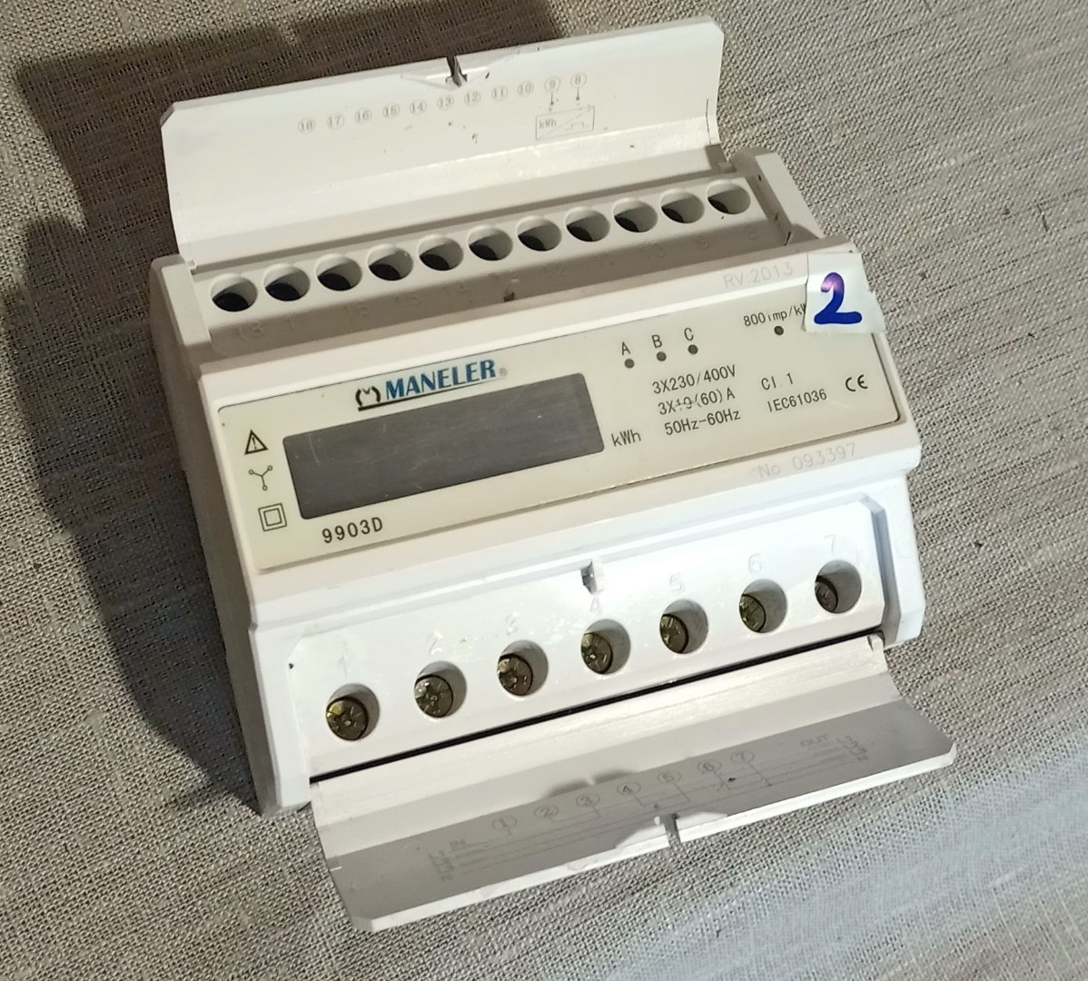 elektroměr na DIN lištu Maneler DTS - 5