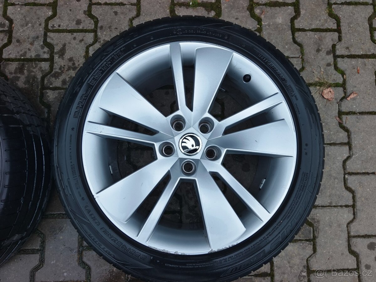 Pěkná letní alu sada Zenith 18" Škoda Superb 235/45 R18 - 5