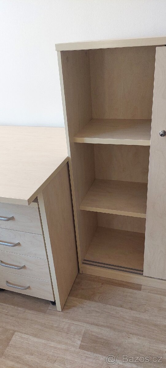 Psací stůl s kontejnerem a komodou - 5