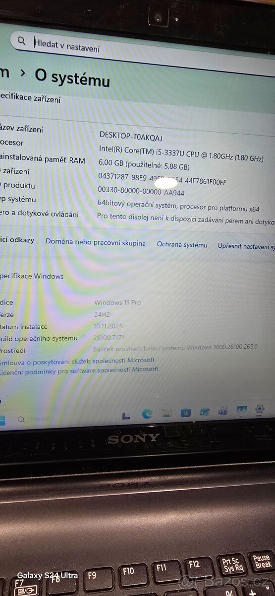 Notebook Sony Vaio - 5