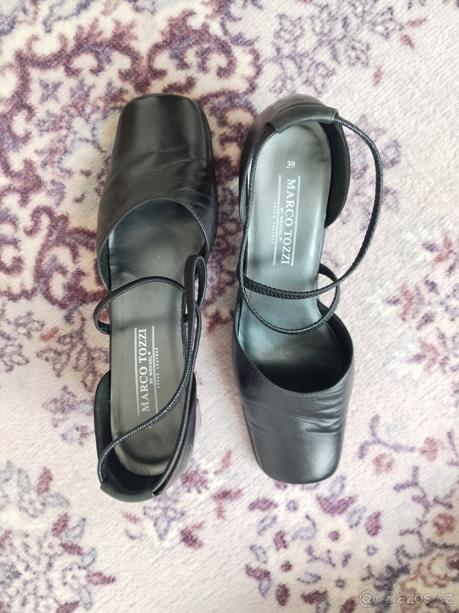 Dámské sandálky, polobotky, vel. 39, Marco Tozzi, jak NEW - 5