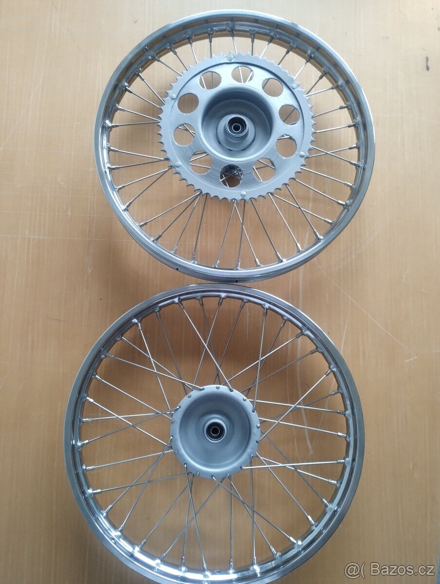 Jawa pařez 50/550 nová kola, výplet , ráfky, vycentrováno - 5