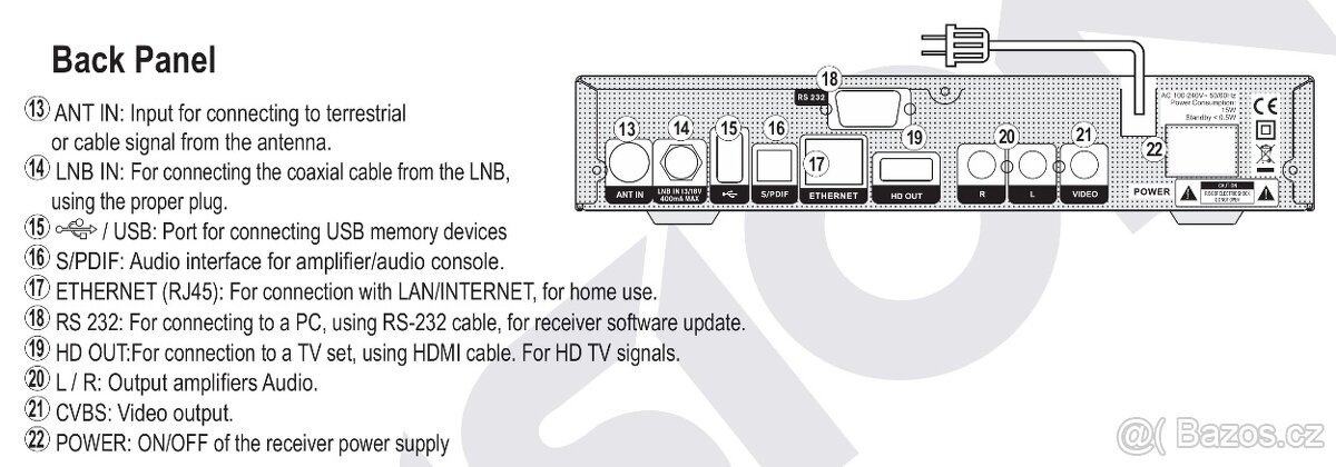 Set-top Box DVB/T2+S2+C (terestrál + kabel + satelit) - 5