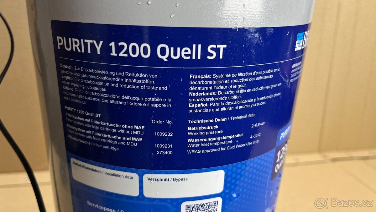 BRITA PURITY 1200 QUELL - filtr, úpravna vody, změkčovač. - 5