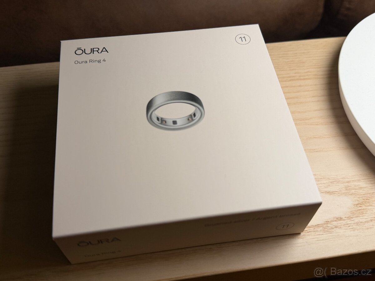 Oura Ring 4 Brushed Silver velikost 11 - 5