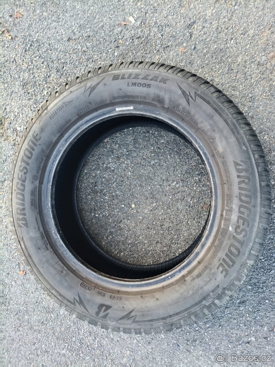 4x zimní Bridgestone Blizzak LM005 215/60 R16 99H - 5