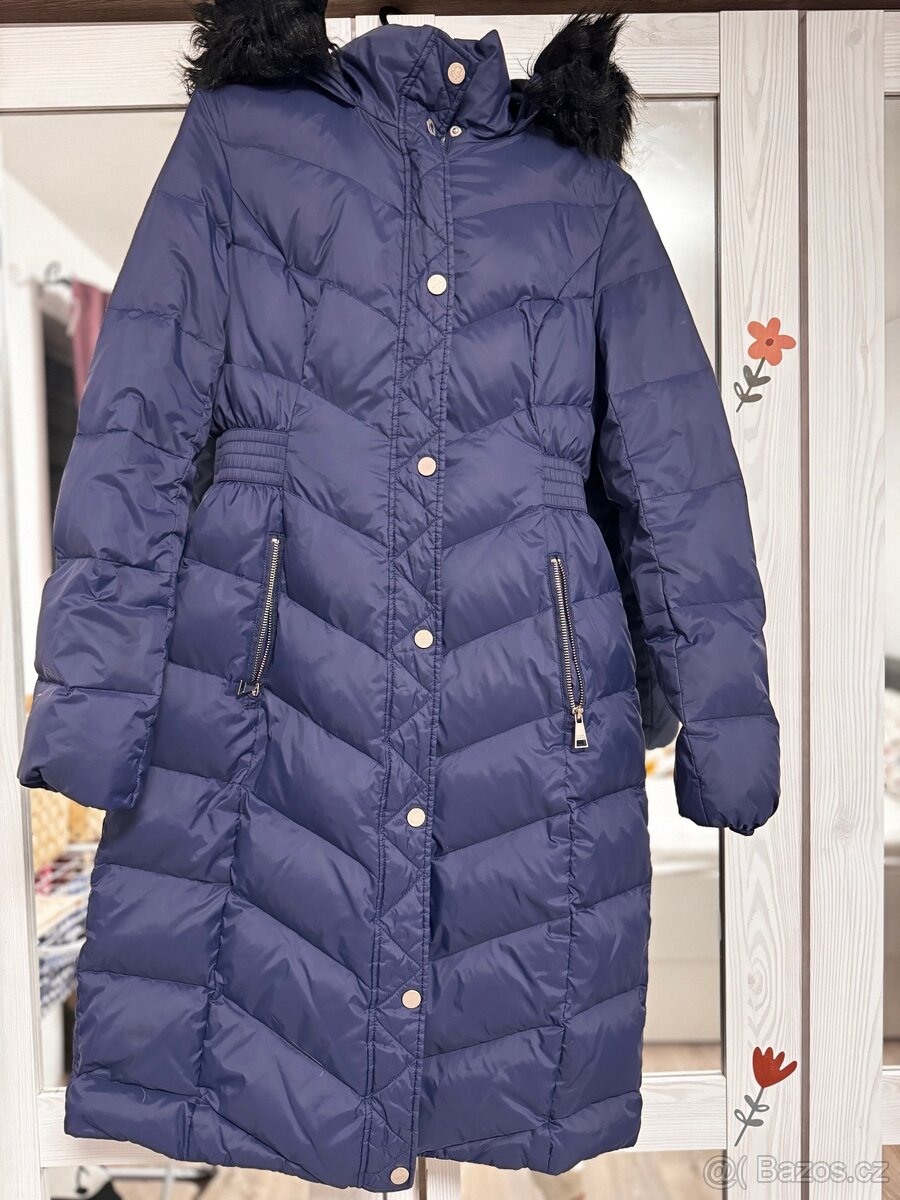 Krasný pěřový kabát Karl Lagerfeld - 5