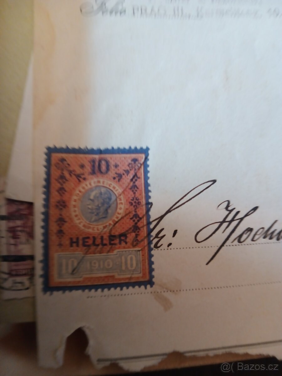 3 díl☺️mix různých dokumentů pohlednic a známek - 5