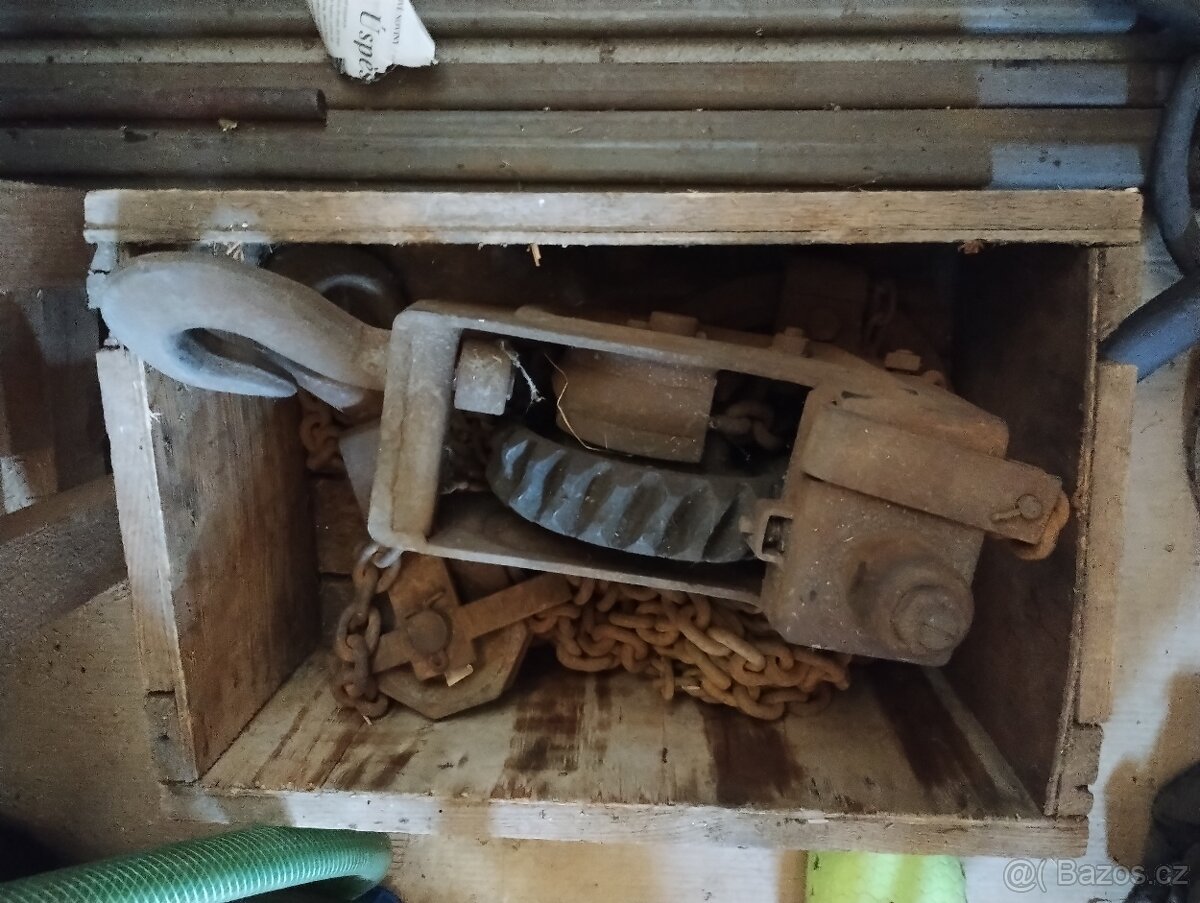 Kočka/řetězový kladkostroj + konstrukce - 5