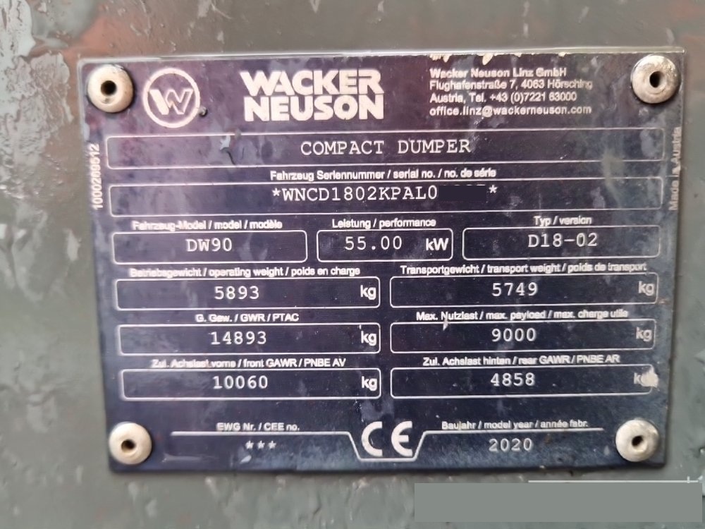 Dempr Wacker Neuson DW 90 otočná korba - 5