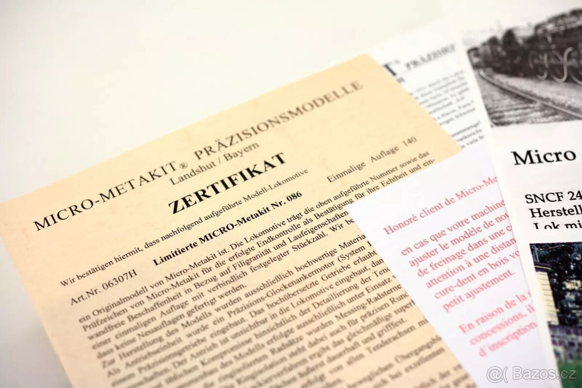 Měřidlo Micro-Metakit HO 06307H SNCF 241-A-65 - 5