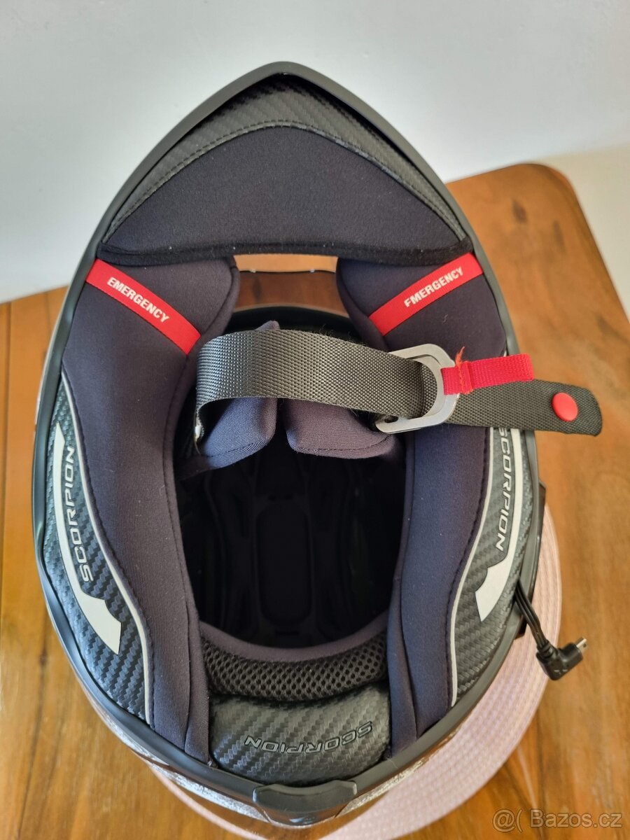 Zánovní KARBON helma SCORPION EXO-1400 EVO Carbon Air ARANEA - 5