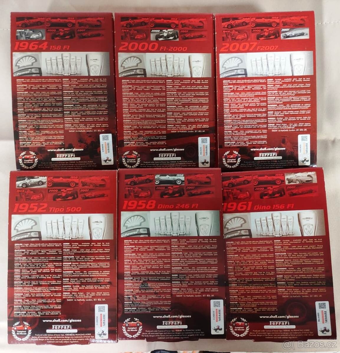Sklenice Ferrari, limitovaná edice 6 ks - 5