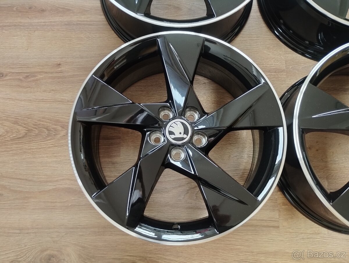 Nová Alu kola 5x100 R17 VOLANS Black - Škoda Kamiq, Scala - 5
