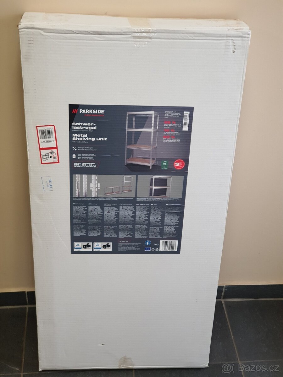 Vysokozátěžový regál 2m, 1-7ks, sleva, NOVÝ - 5