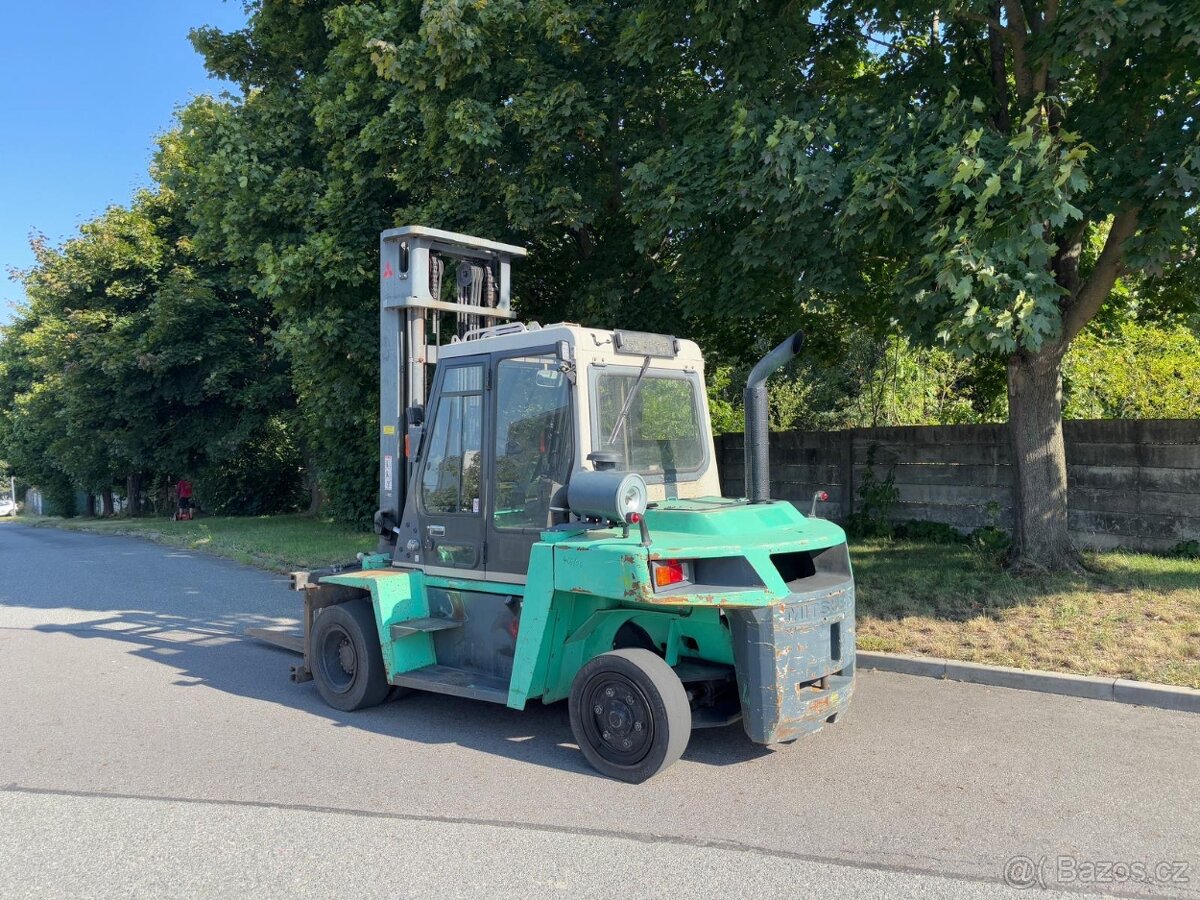 Vysokozdvižný vozík značky Mitsubishi FD70, nosnost 7 t - 5