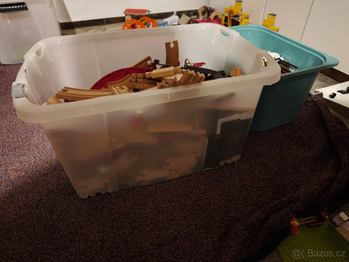 Dřevěné koleje s příslušenstvím - 5