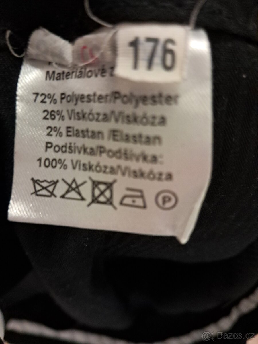 Pánský oblek černý - 5