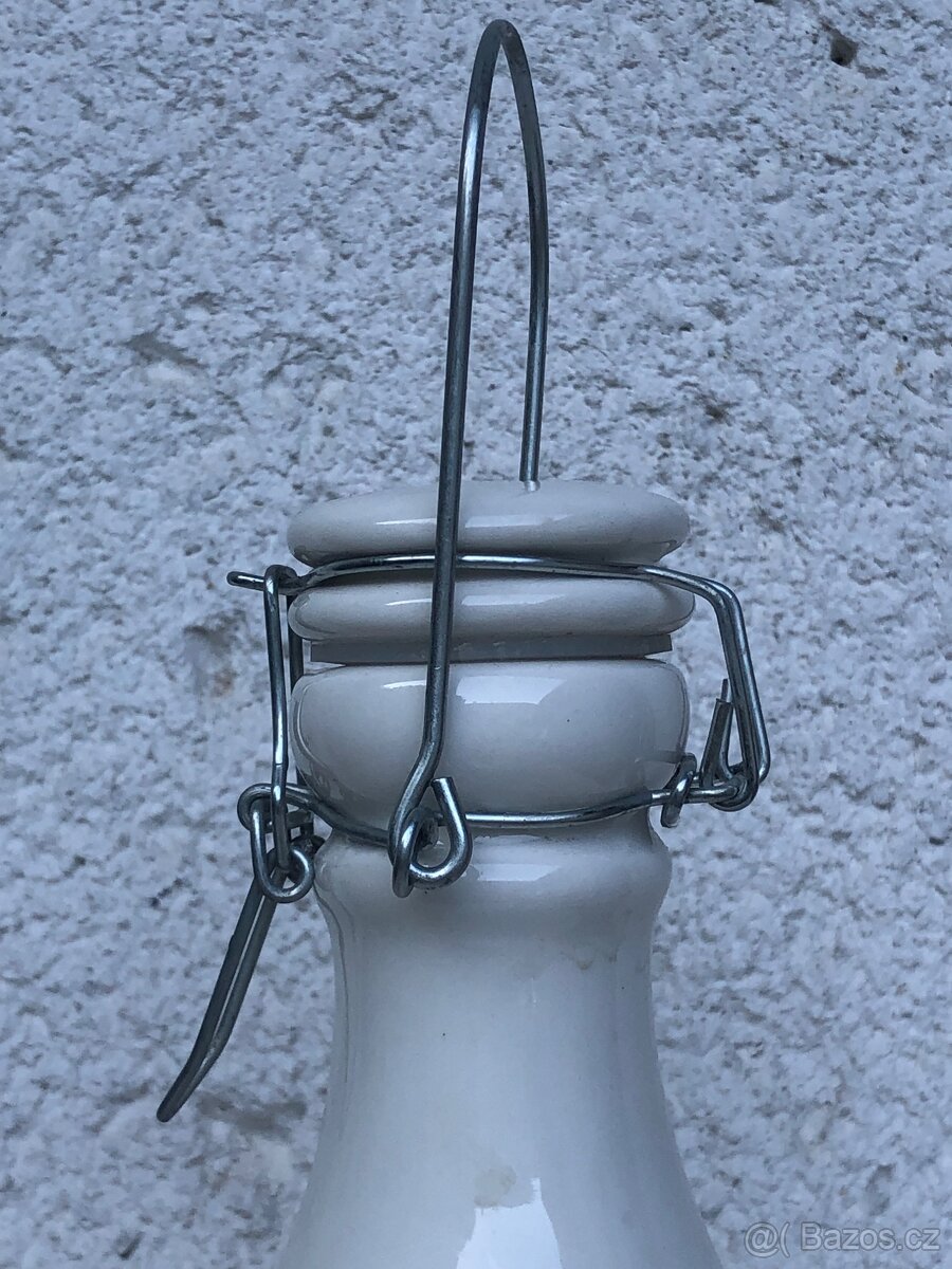 Keramická nadoba na mléko, vintage styl. - 5