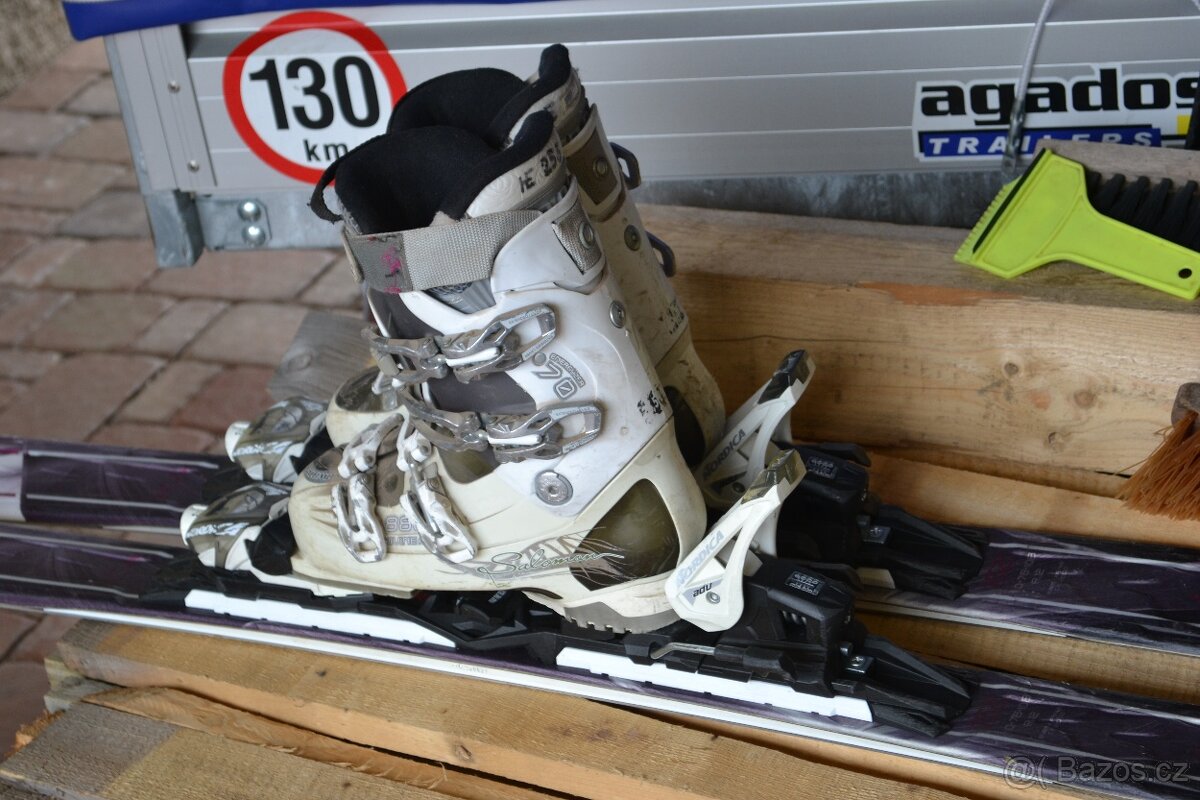 krásné lyže Nordica 152 cm Unisex + dobré boty dle Vaší v. - 5