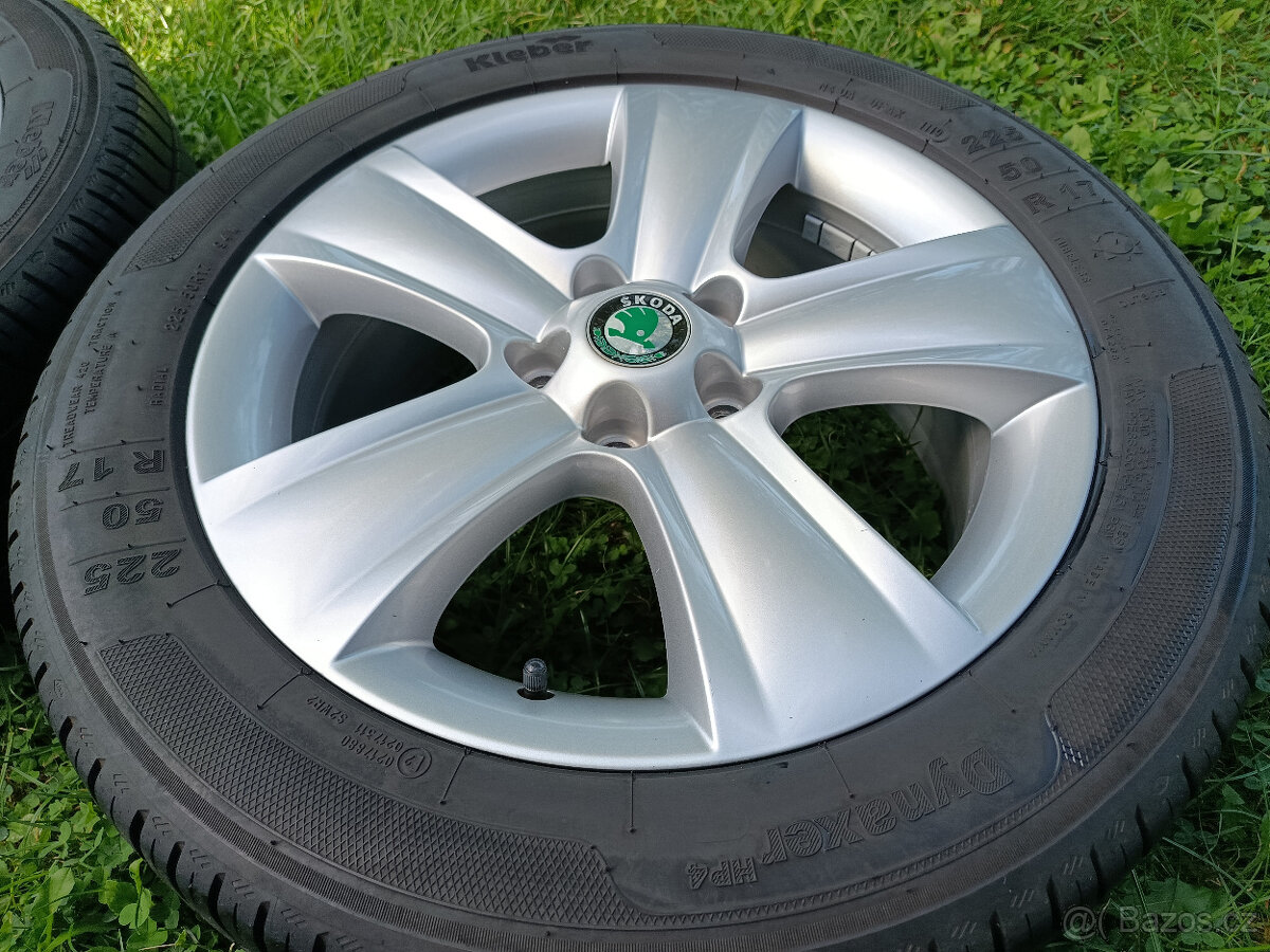 alu kola 5x112 R17 Škoda Yeti a 225/50/17 - 5