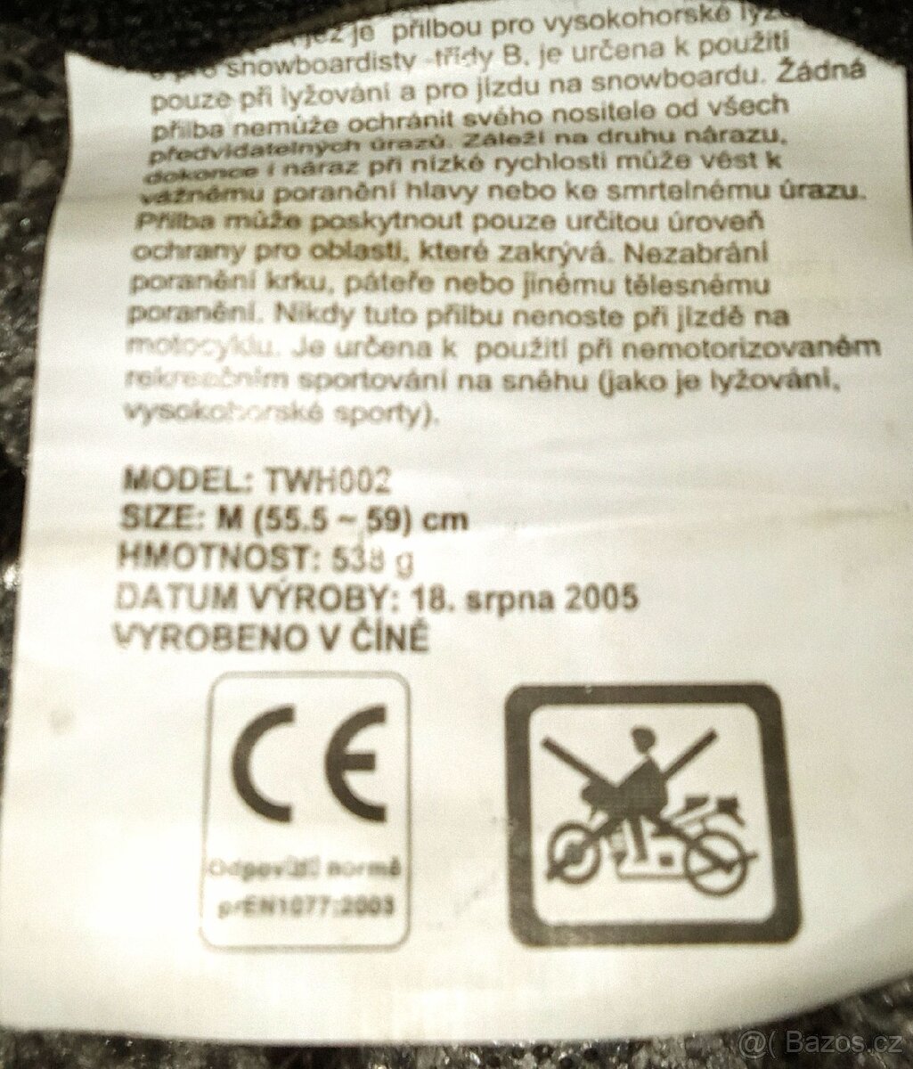 Přilba Action Evo , velikost M a brýle značky Okula - 5