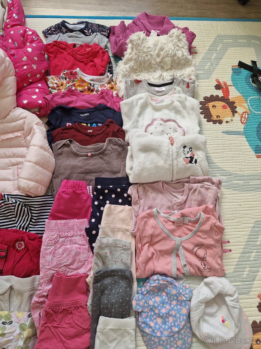 Velká taška oblečení pro holčičku 9-12m - 5