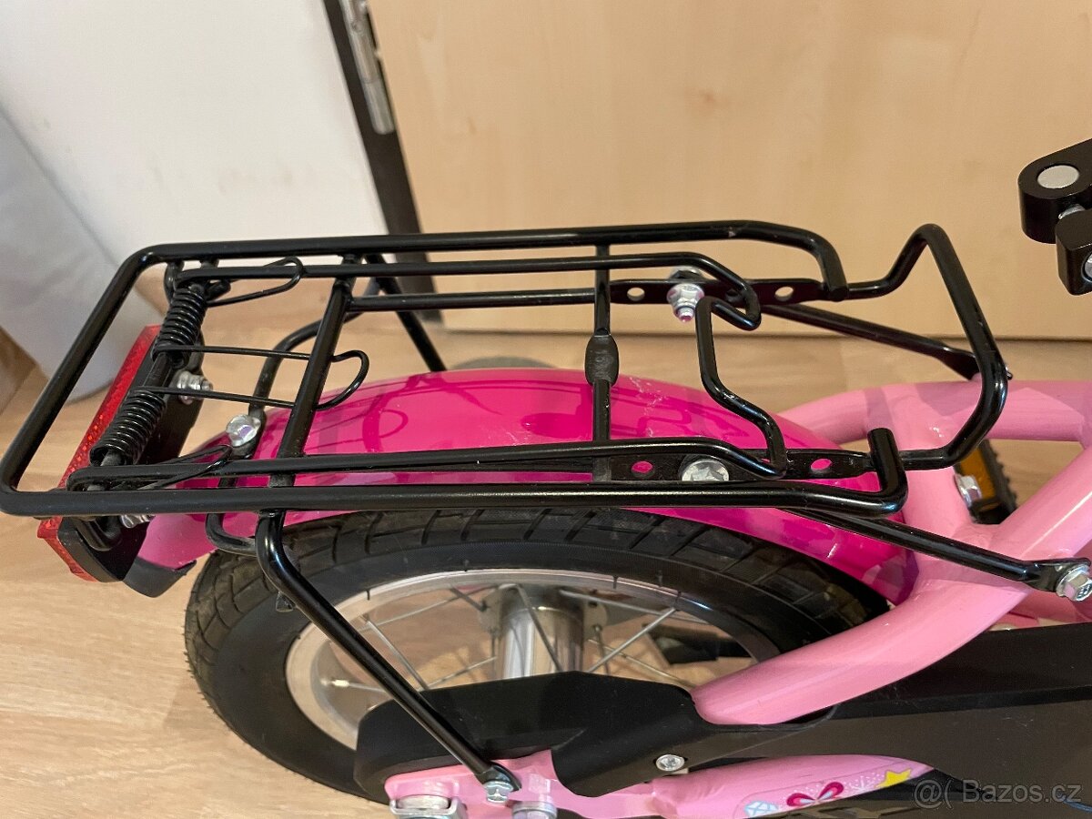 Dětské kolo PUKY YOUKE 12-1 Alu – růžové + boční kolečka - 5