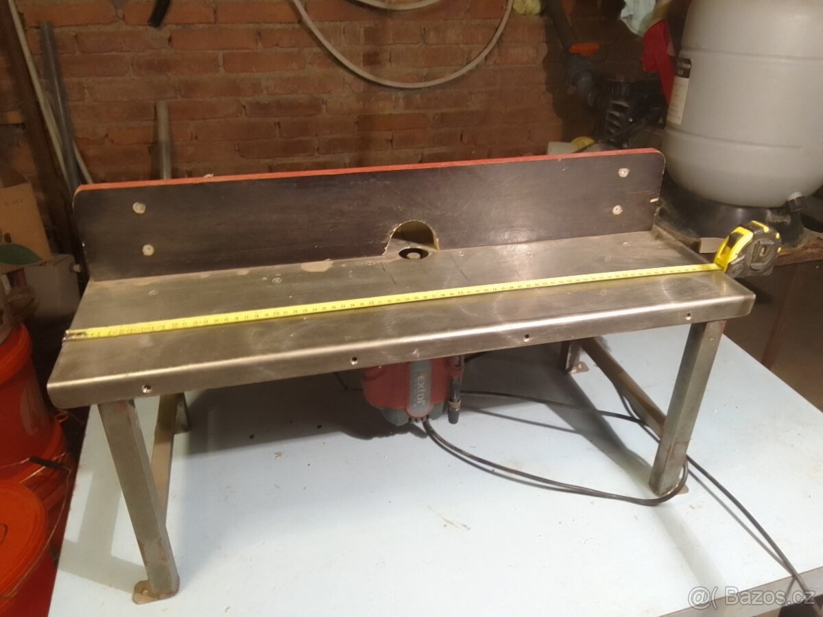 Horní frézka Extol,se stolem,sada fréz - 5