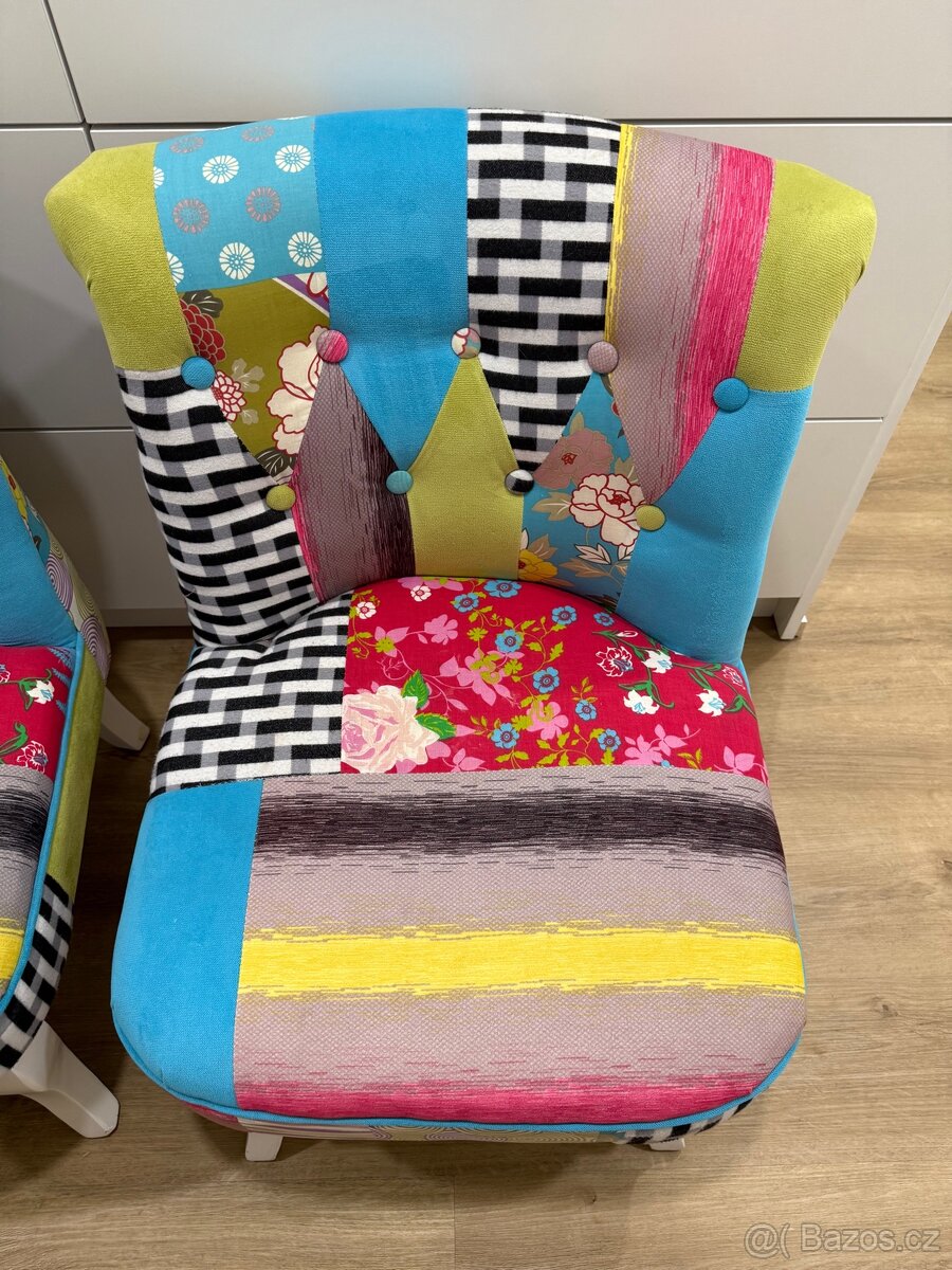 Křeslo patchwork - 5