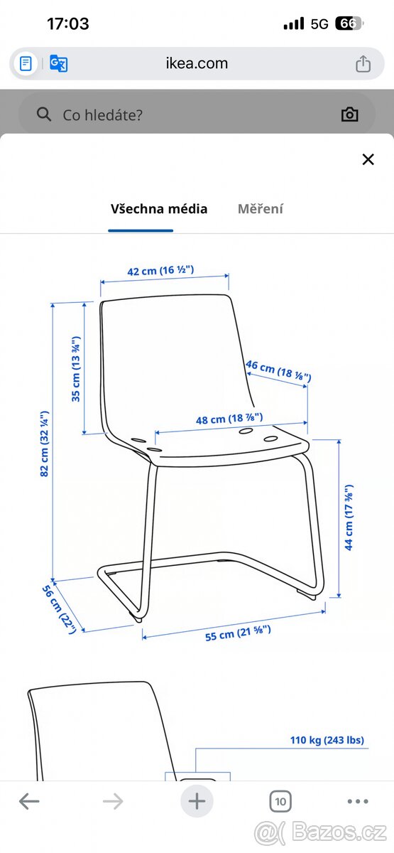 Zidle Tobias Ikea - 5