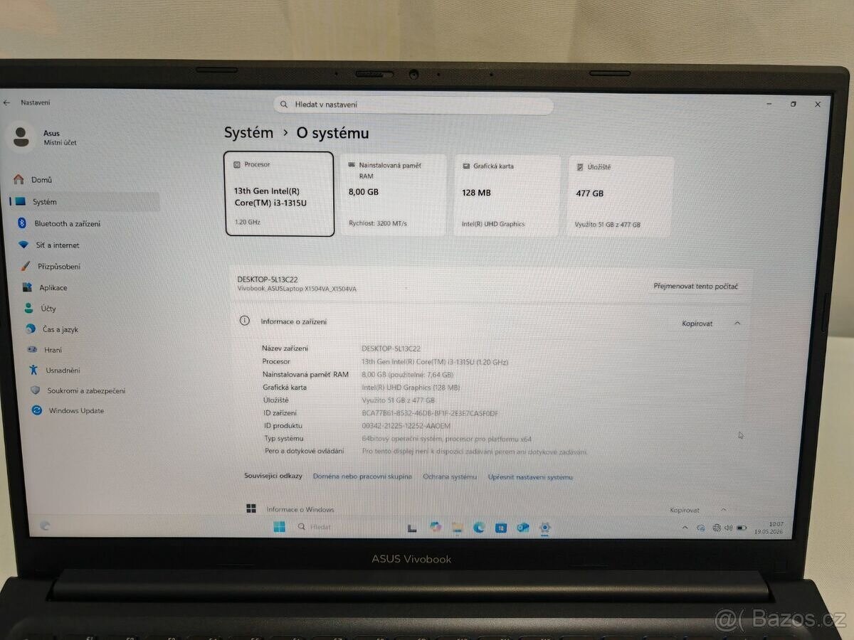 Notebook Asus Vivobook 15 X1504VA-NJ980W - 5