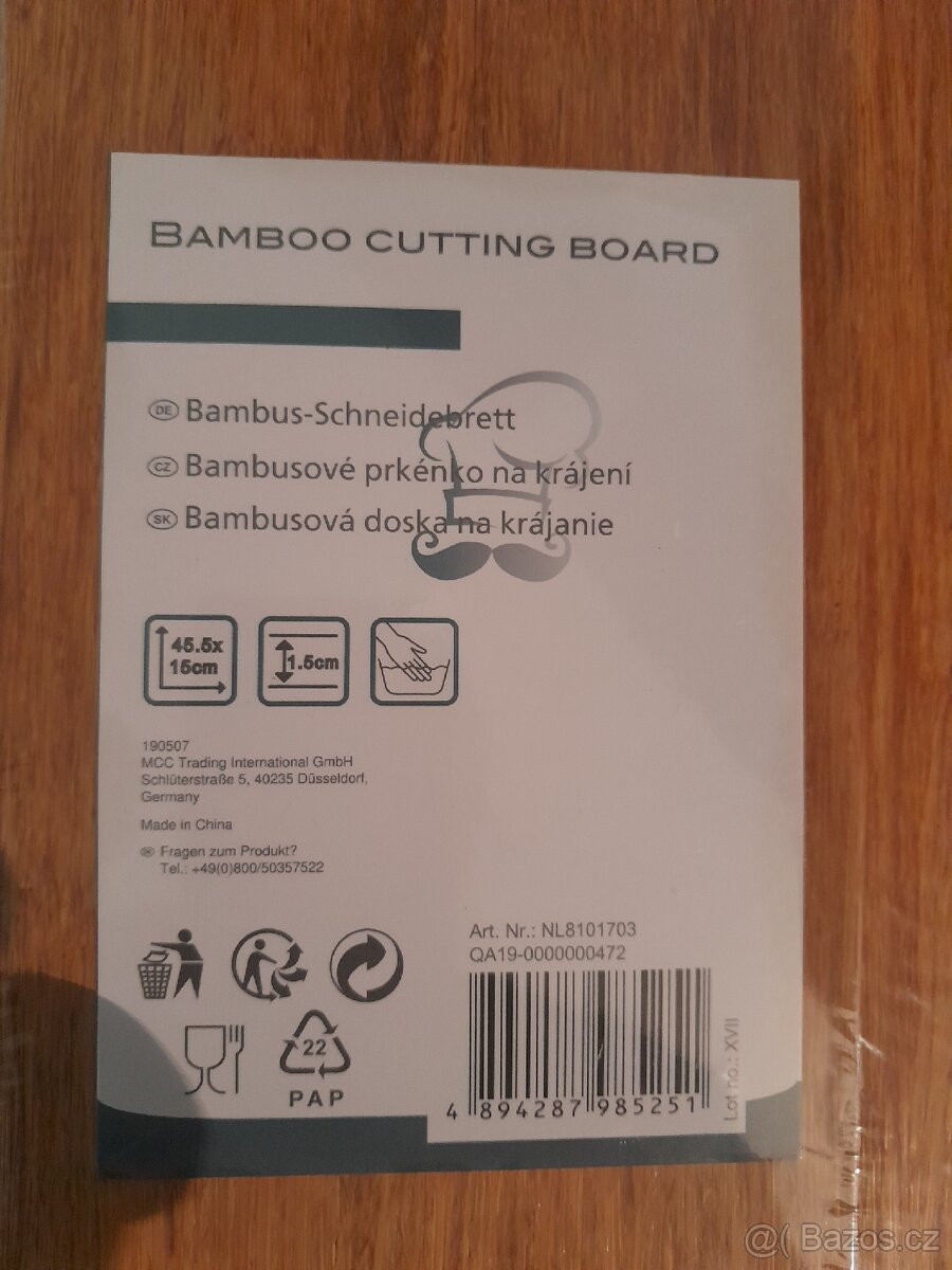 Bambusové servírovací/krájecí prkénko nové - 5