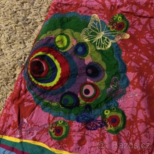 Šaty Desigual se spoustou výšivek motýlků, vzory - 5