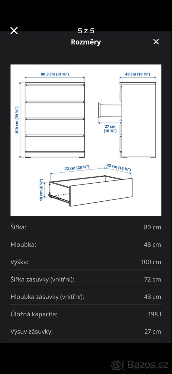 Komoda MALM IKEA - 5