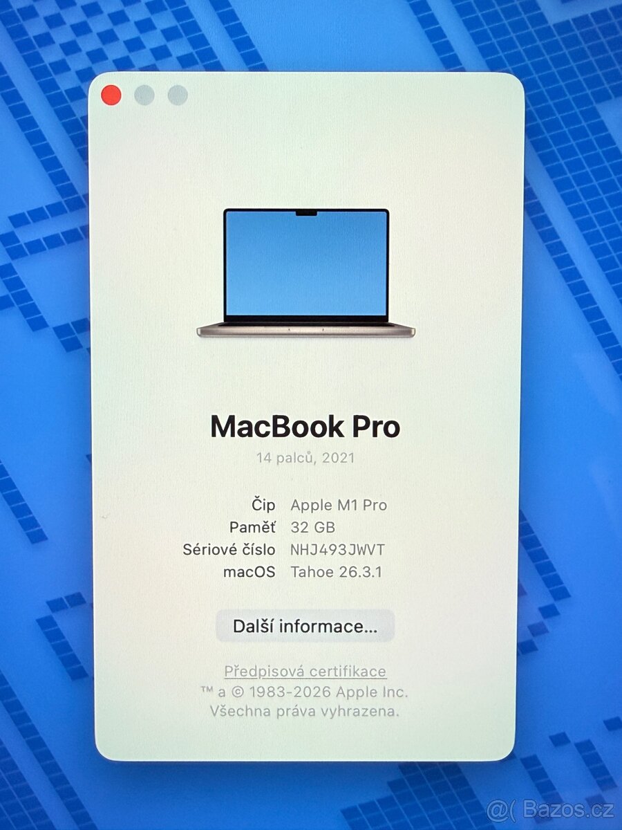 MacBook PRO 14” M1 PRO/32/512 - 5
