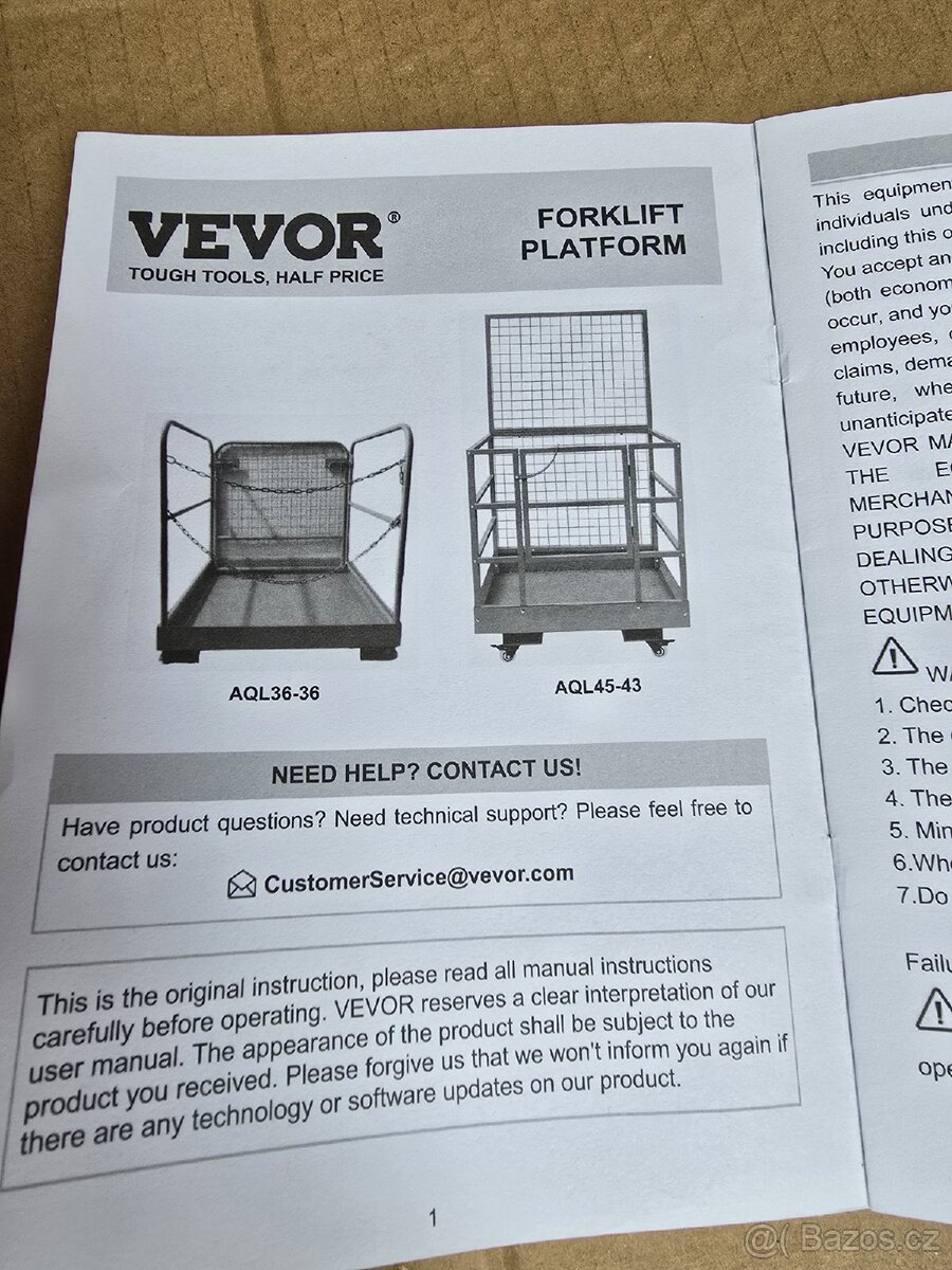 Plošina pro vysokozdvižný vozík - 5
