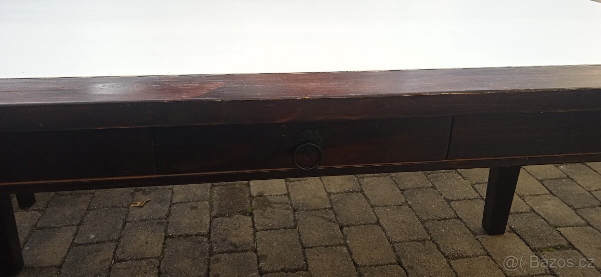 Jídelní stůl+8 židlí -styl vintage - 5