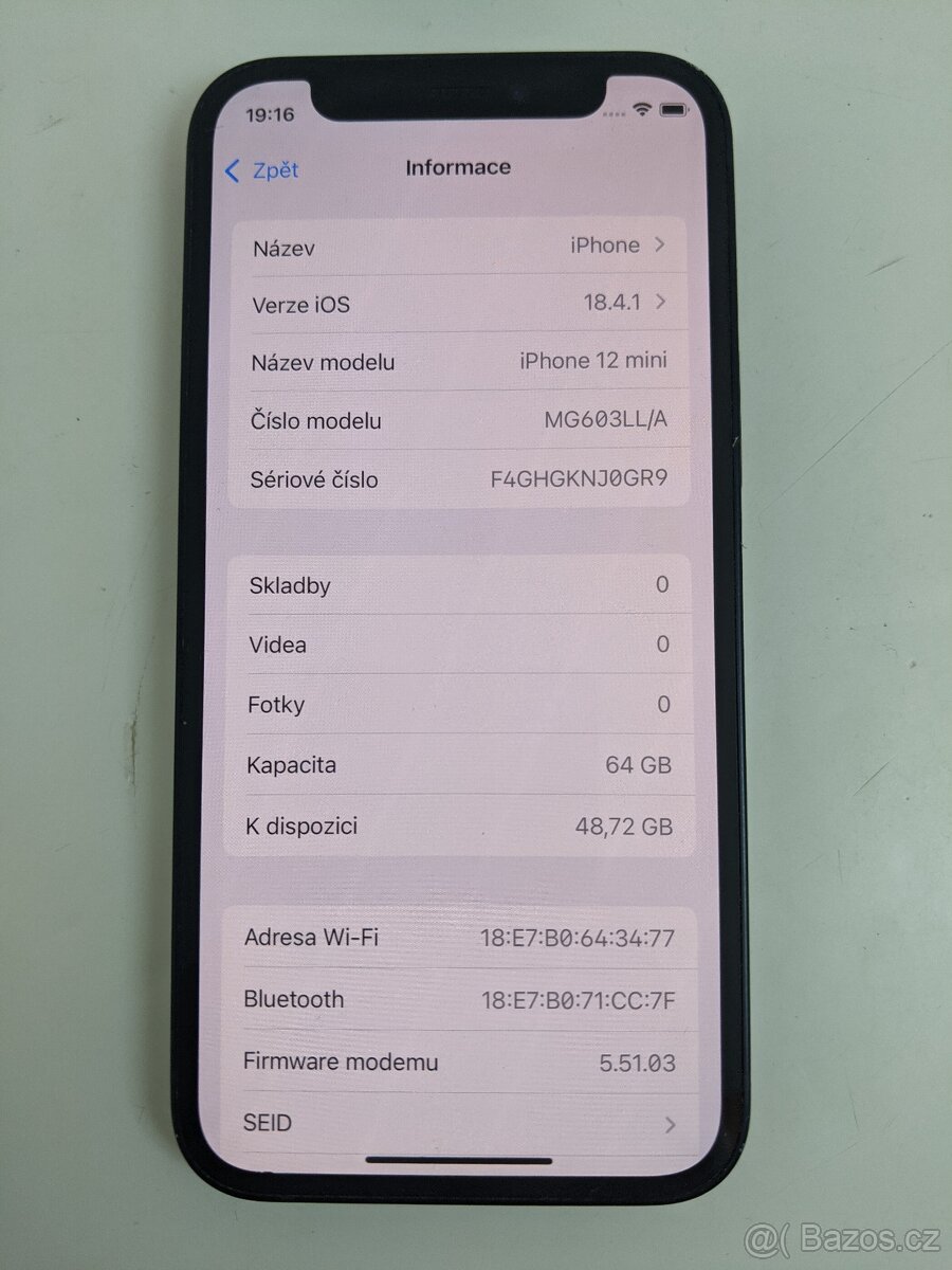 iPhone 12 mini 64gb black. Záruka 6 měsíců. - 5