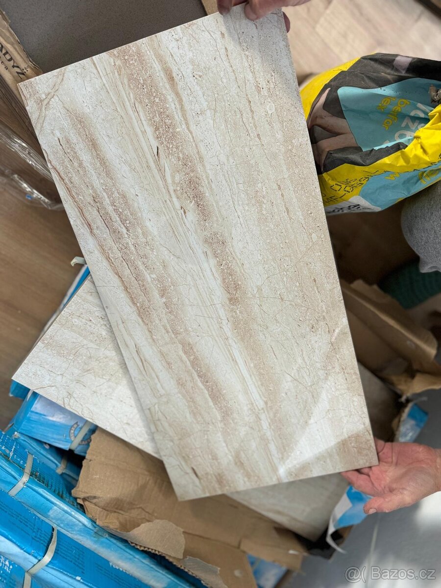 Obklady do koupelny Astor Béžový 30×60 cm – lesklý povrch, v - 5