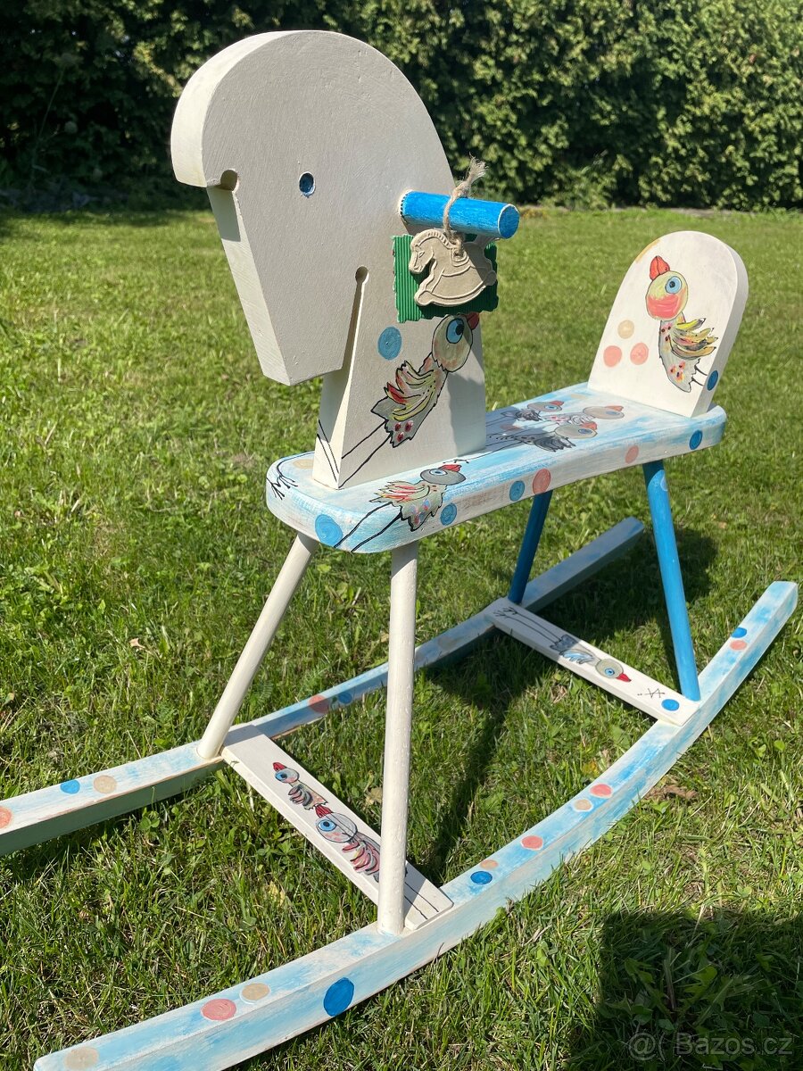 Houpací koník dřevěný - 5