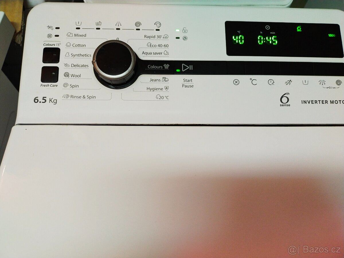 Prodám plně funkční dig. pračku zn. WHIRLPOOL-6,5KG-DOVEZU-- - 5