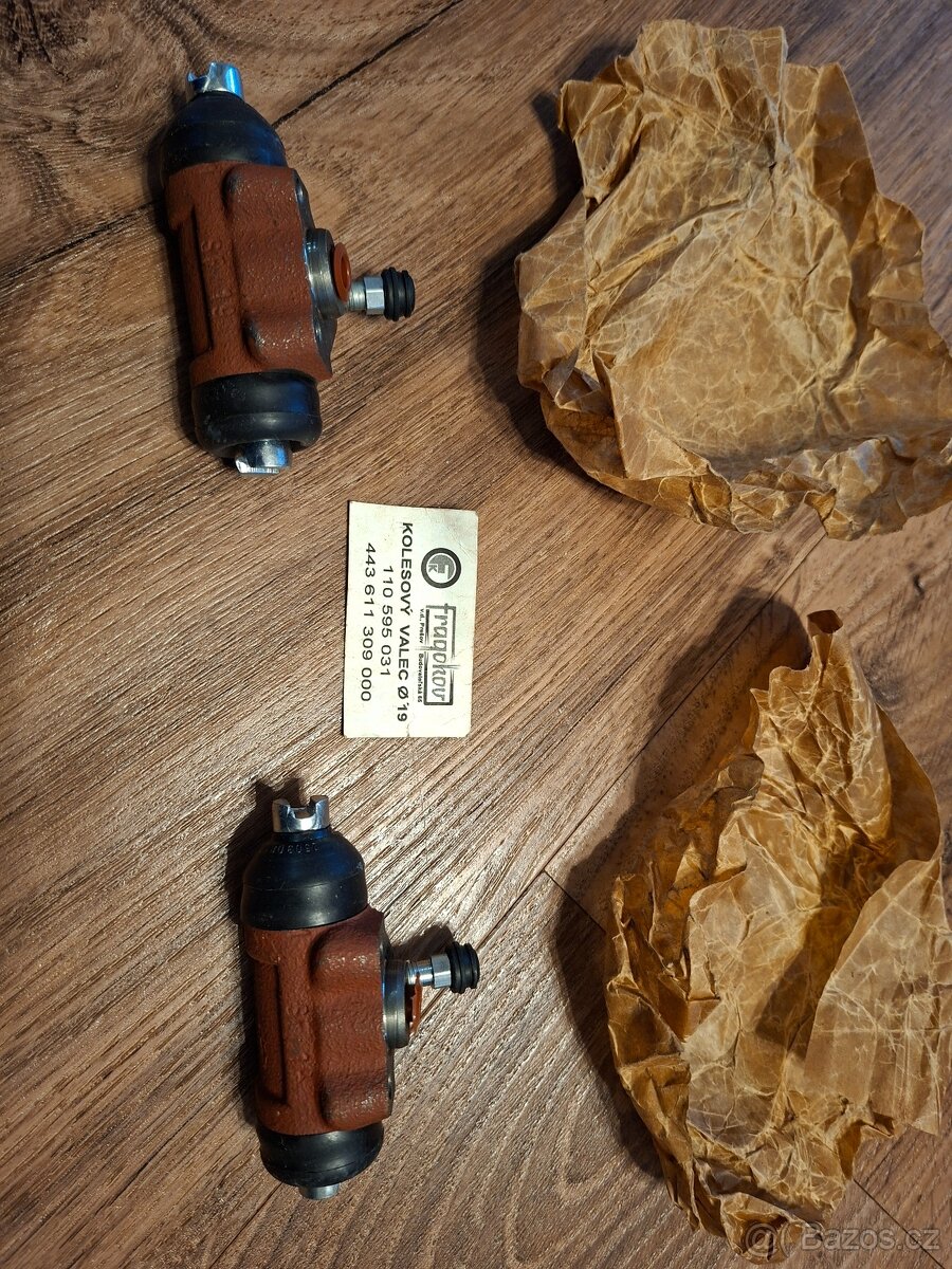 Brzdove valecky, prasátka Škoda 1000mb, 105, 120 - 5