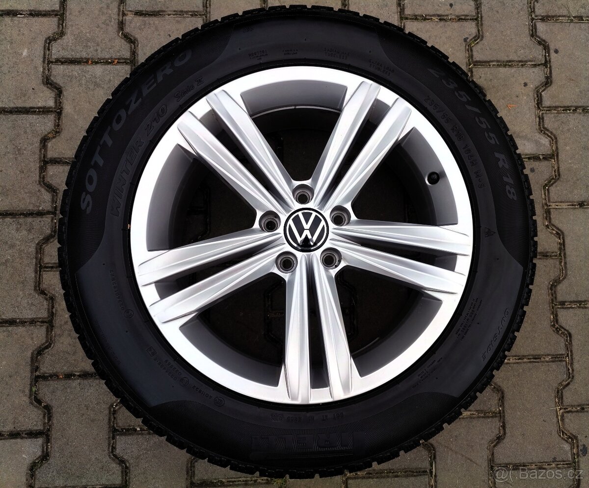Alu kola originál Volkswagen Tiguan 5x112 R18 s - 5