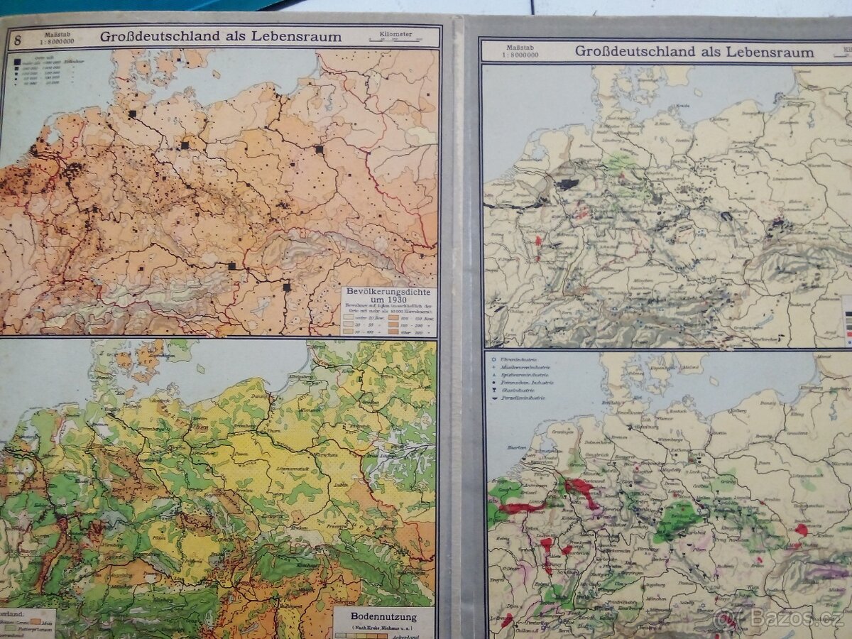 Starý německý školní atlas - 5